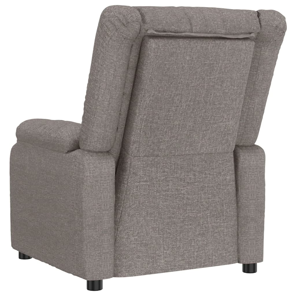 Massagesessel Elektrisch Taupe Stoff