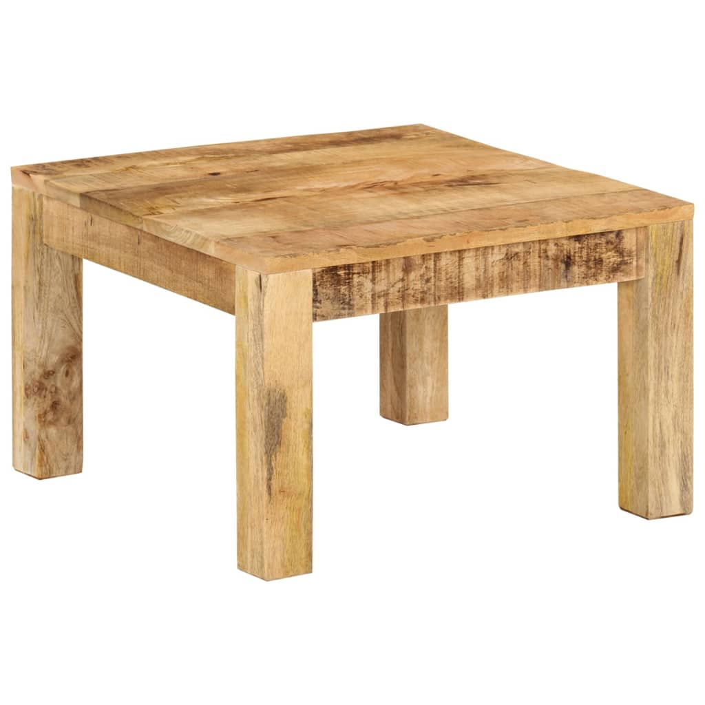 Table basse 55x55x35 cm en bois de manguier massif