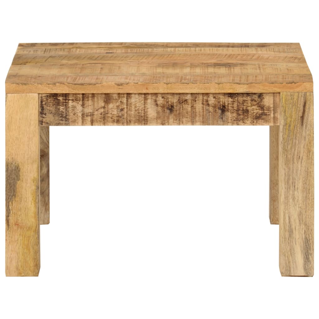 Table basse 55x55x35 cm en bois de manguier massif