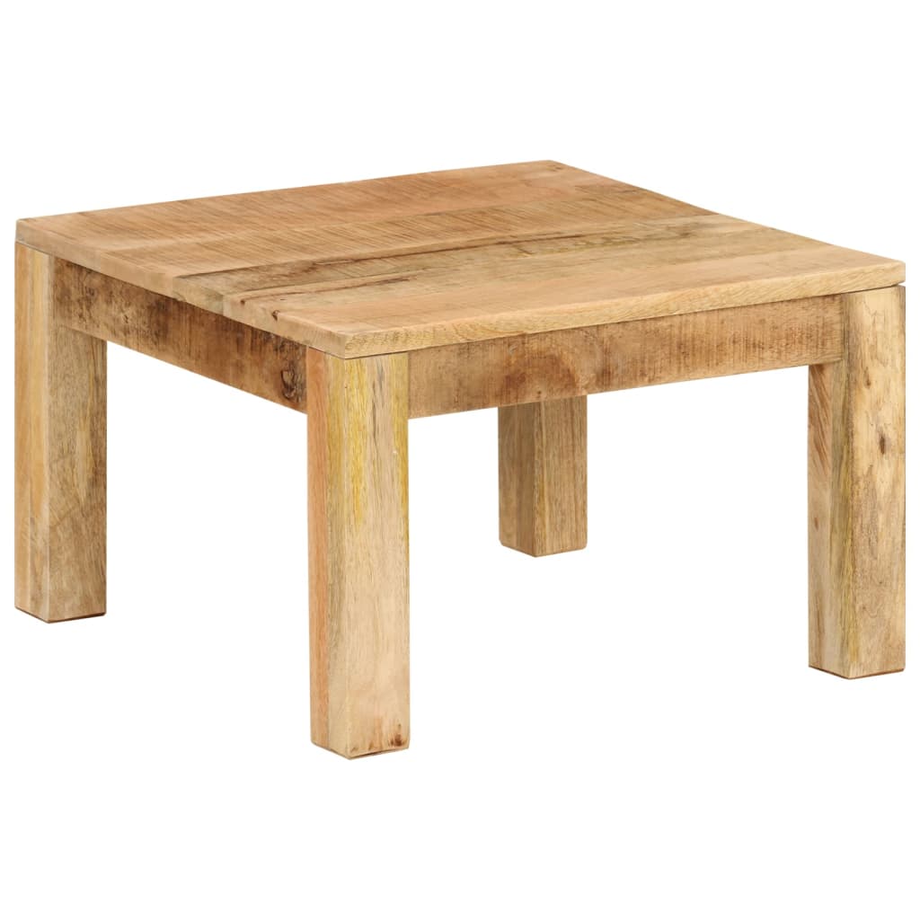 Table basse 55x55x35 cm en bois de manguier massif