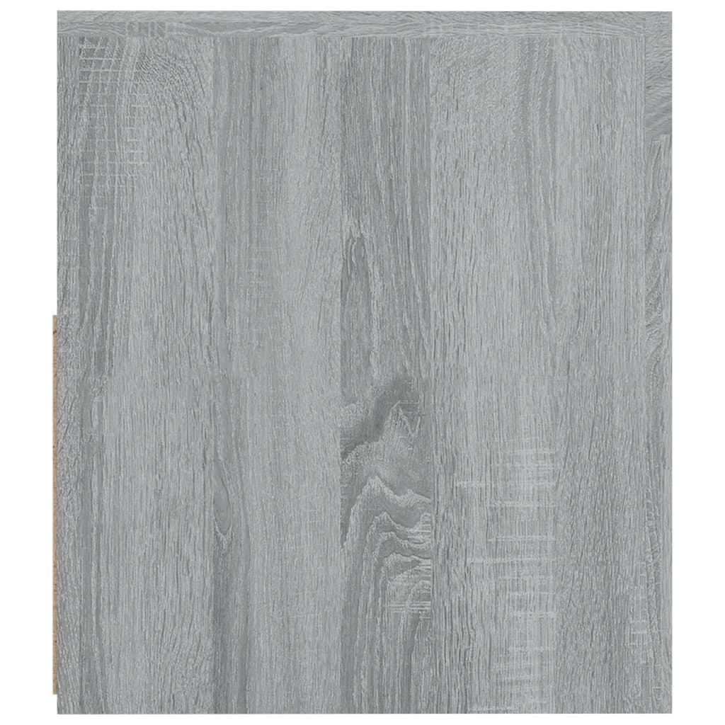 Tables de chevet 2 pièces avec LED Gris Sonoma 60x35x40 cm