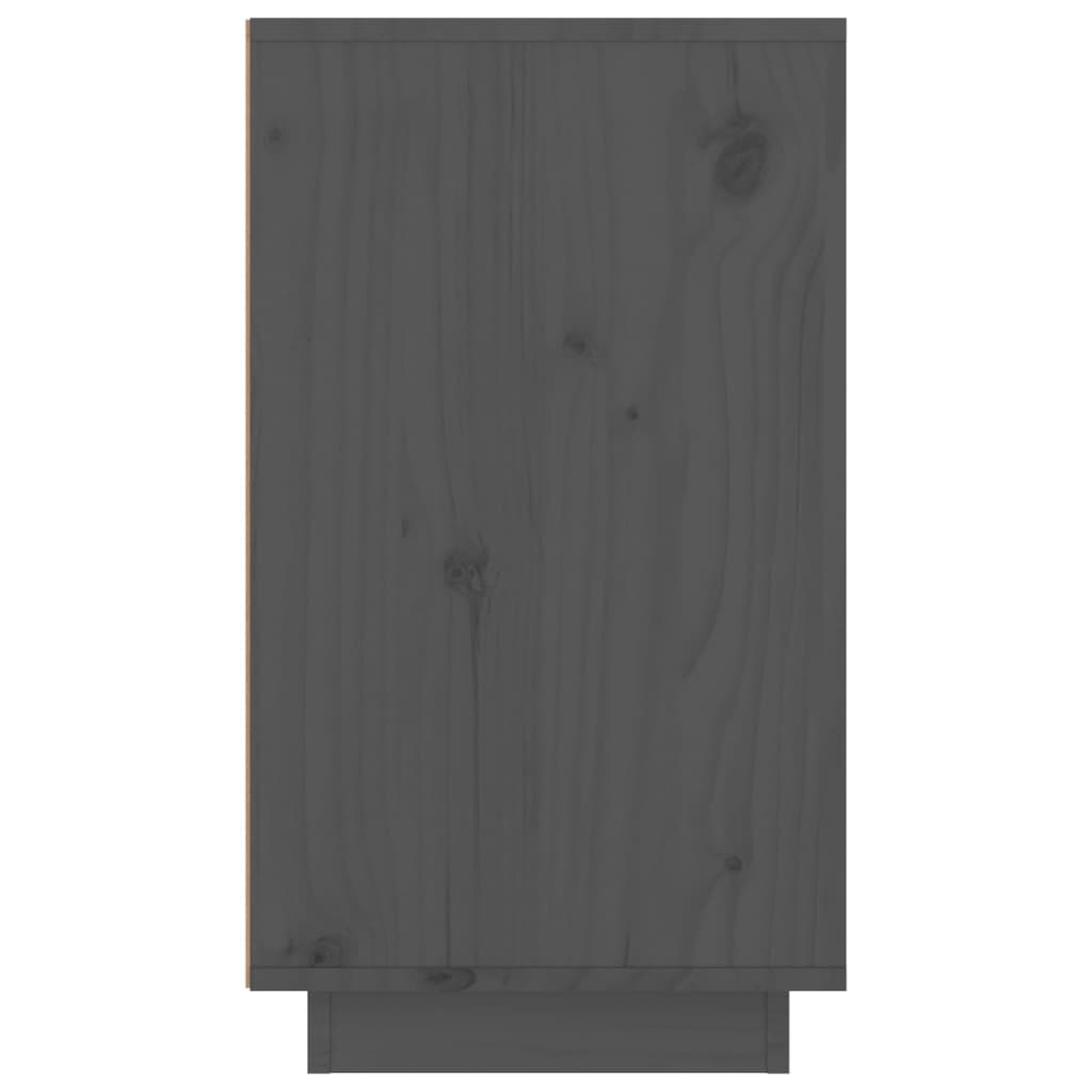 Weinregal Grau 23x34x61 cm Massivholz Kiefer
