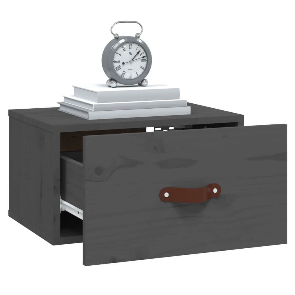 Wall Bedside Tables 2 pcs. Gray 40x29.5x22 cm