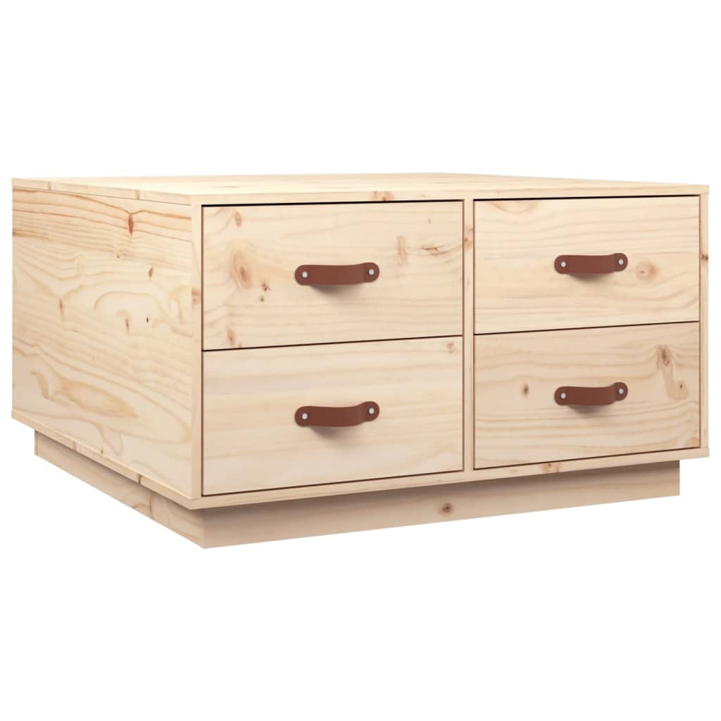 Coffee table 80x80x45 cm solid pine wood