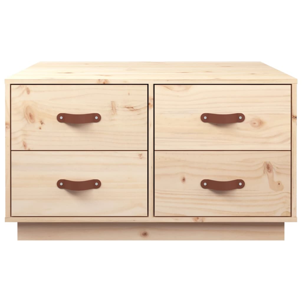 Coffee table 80x80x45 cm solid pine wood