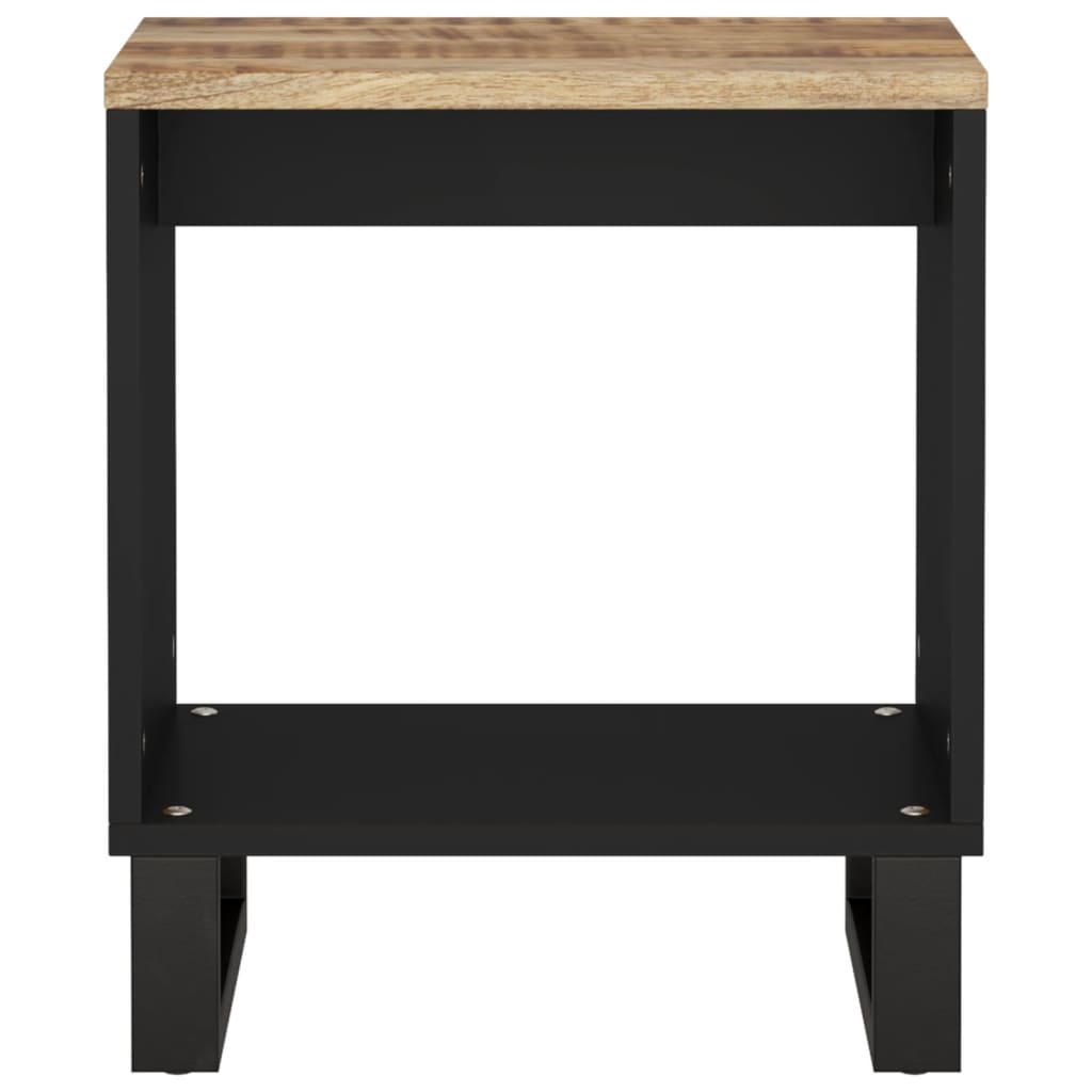 Couchtisch 40x31x46 cm Massivholz Mango & Holzwerkstoff
