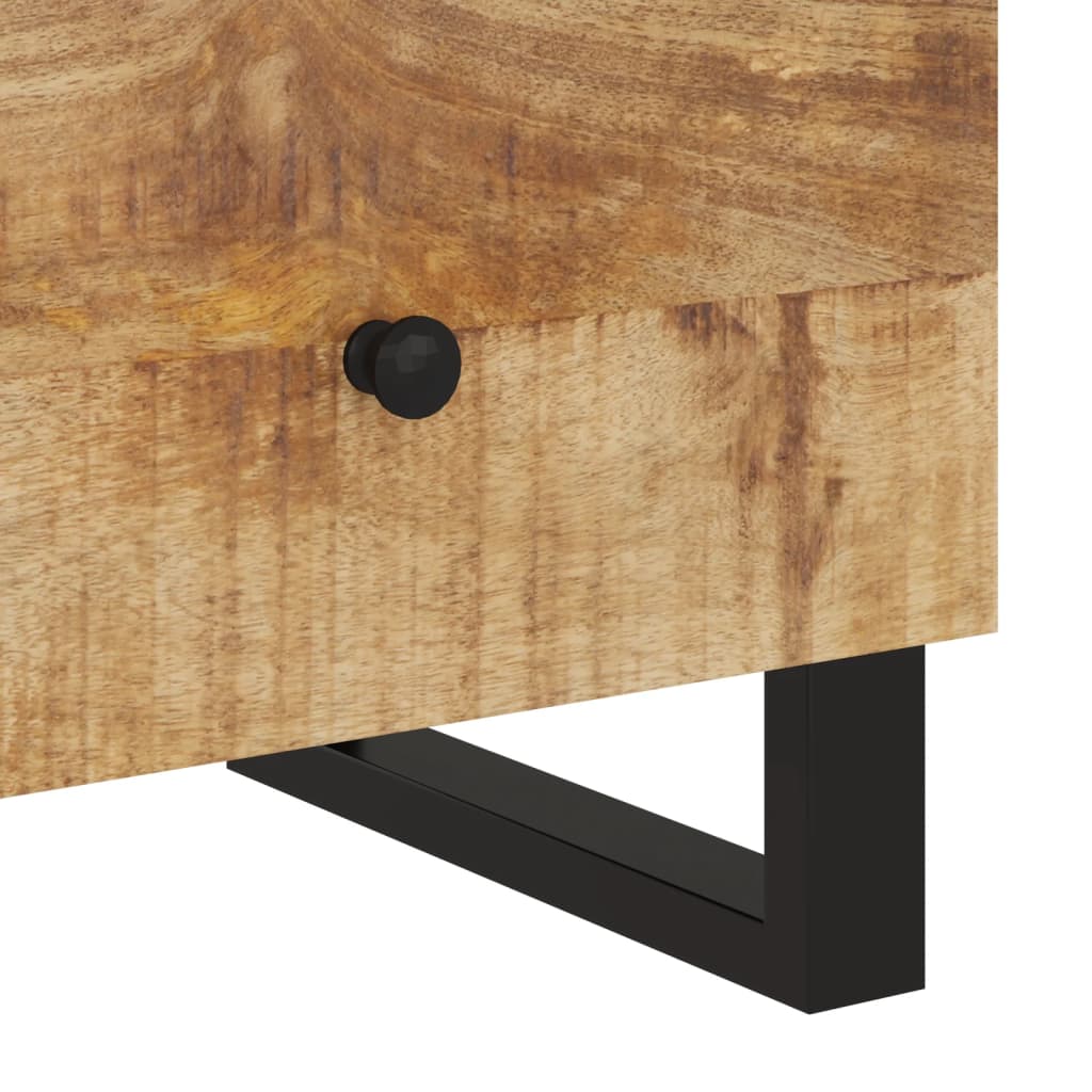 Tables de chevet, lot de 2, en manguier massif et matériaux dérivés du bois