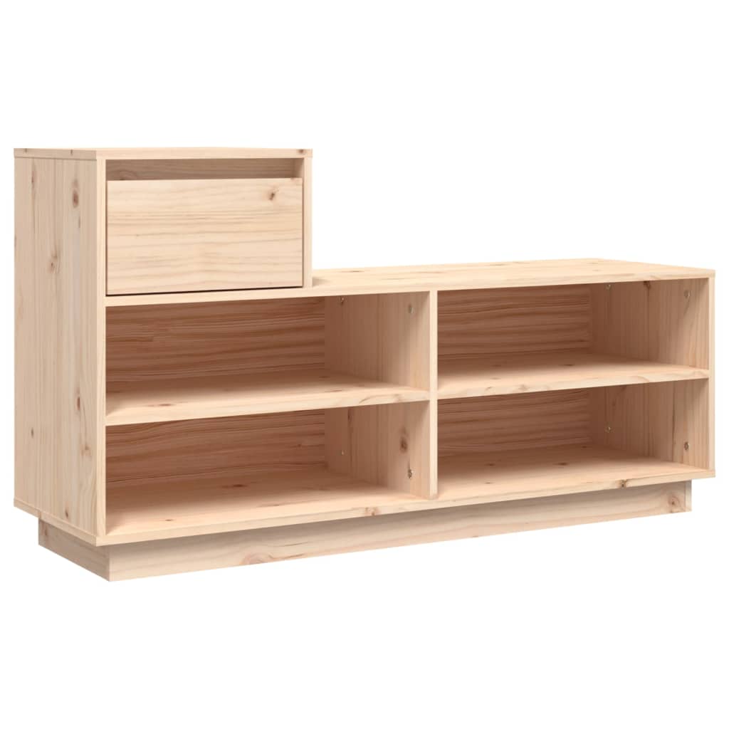 Étagère à chaussures 110x34x61 cm en bois de pin massif