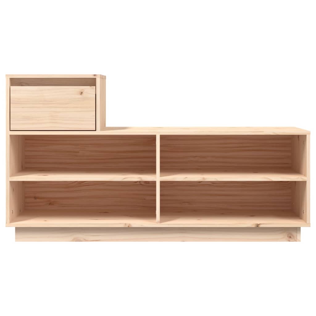 Étagère à chaussures 110x34x61 cm en bois de pin massif