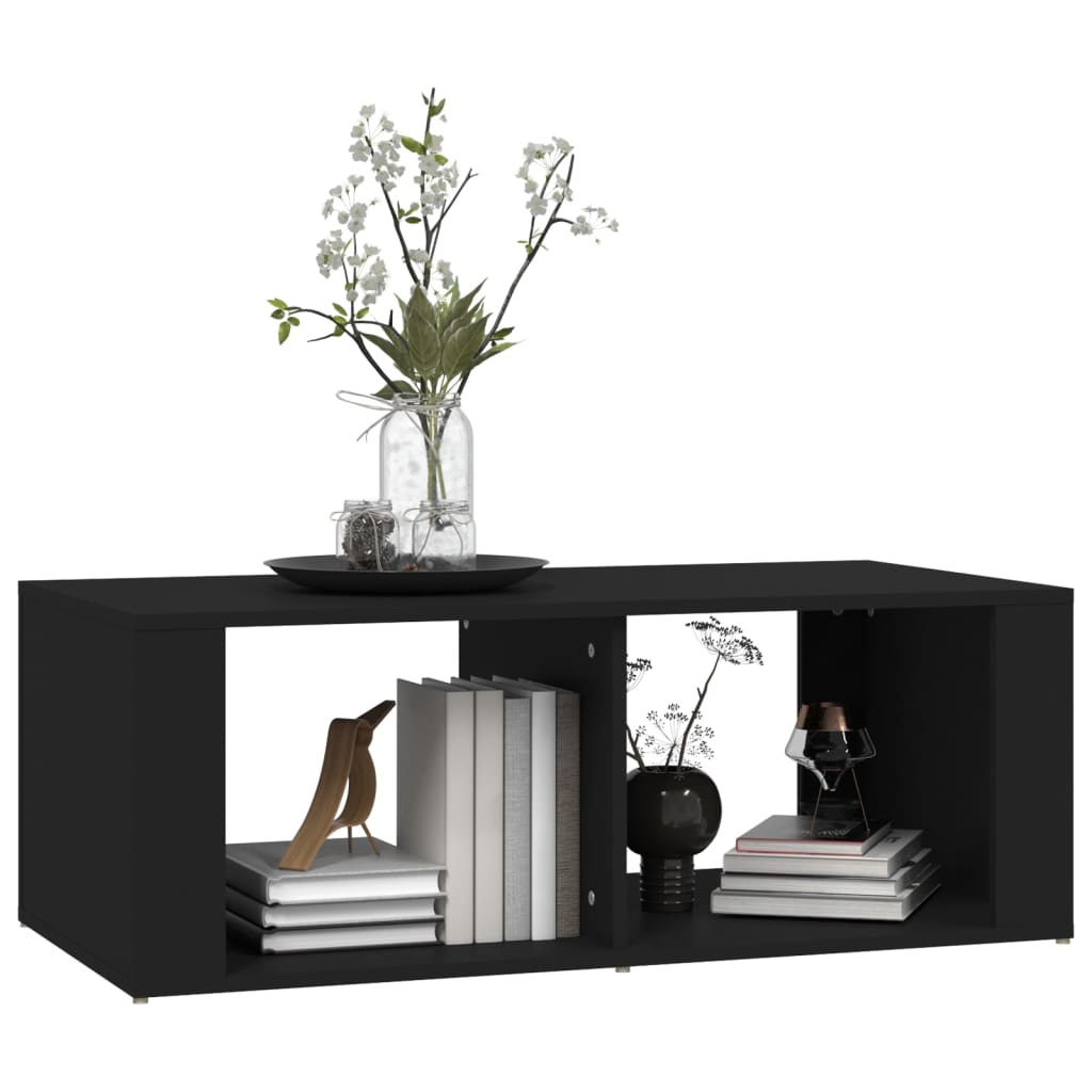 Coffee Table Black 100x50x36 cm Wood Material