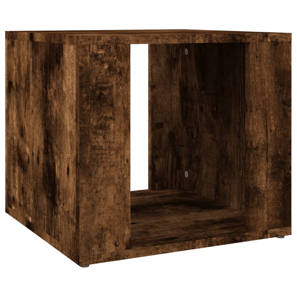 Bedside table smoked oak 41x40x36 cm wood material