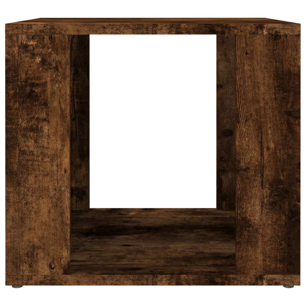 Bedside table smoked oak 41x40x36 cm wood material