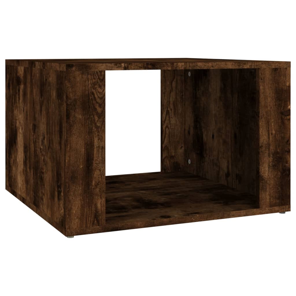 Bedside table smoked oak 57x55x36 cm wood material