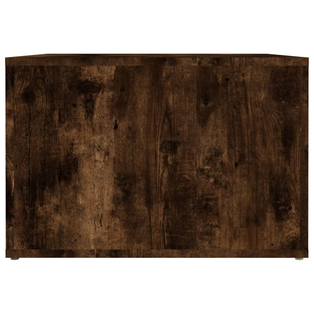 Bedside table smoked oak 57x55x36 cm wood material