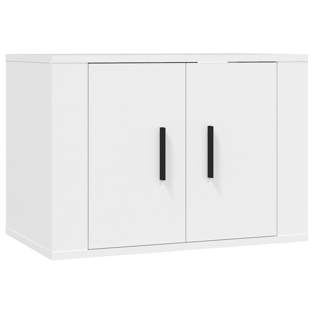 Meuble TV mural blanc 57x34,5x40 cm