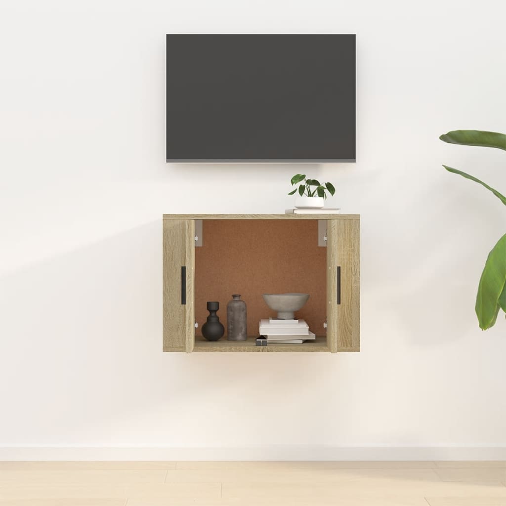 Meuble TV mural en chêne Sonoma 57x34,5x40 cm