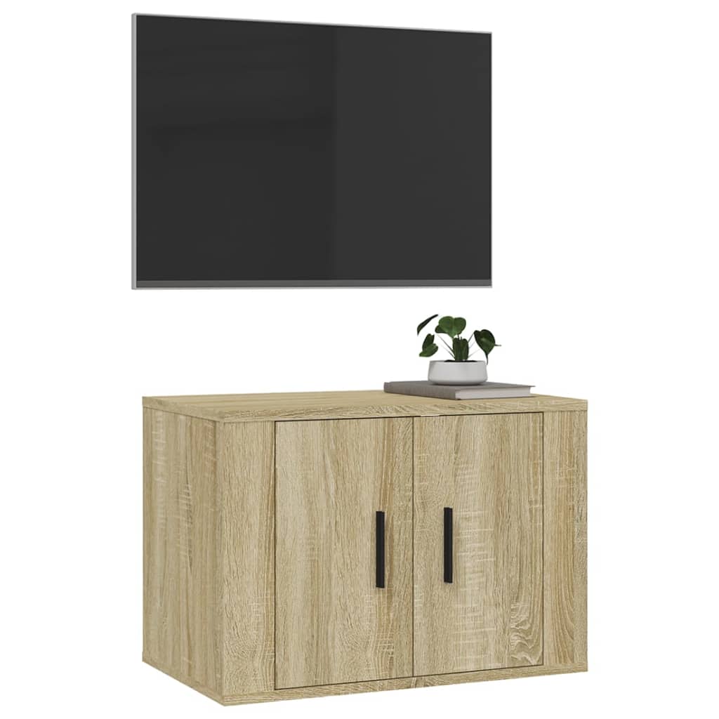 Meuble TV mural en chêne Sonoma 57x34,5x40 cm