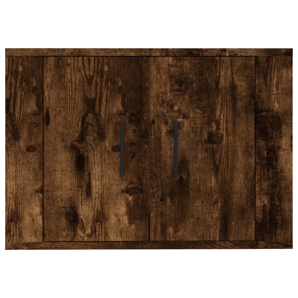 Meuble TV mural en chêne fumé 57x34,5x40 cm