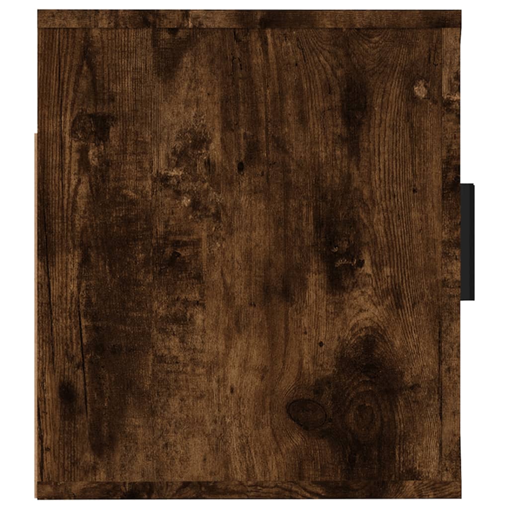 Meuble TV mural en chêne fumé 57x34,5x40 cm