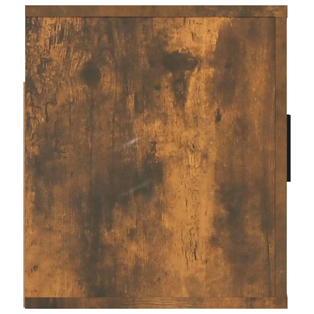 Meuble TV mural en chêne fumé 80x34,5x40 cm