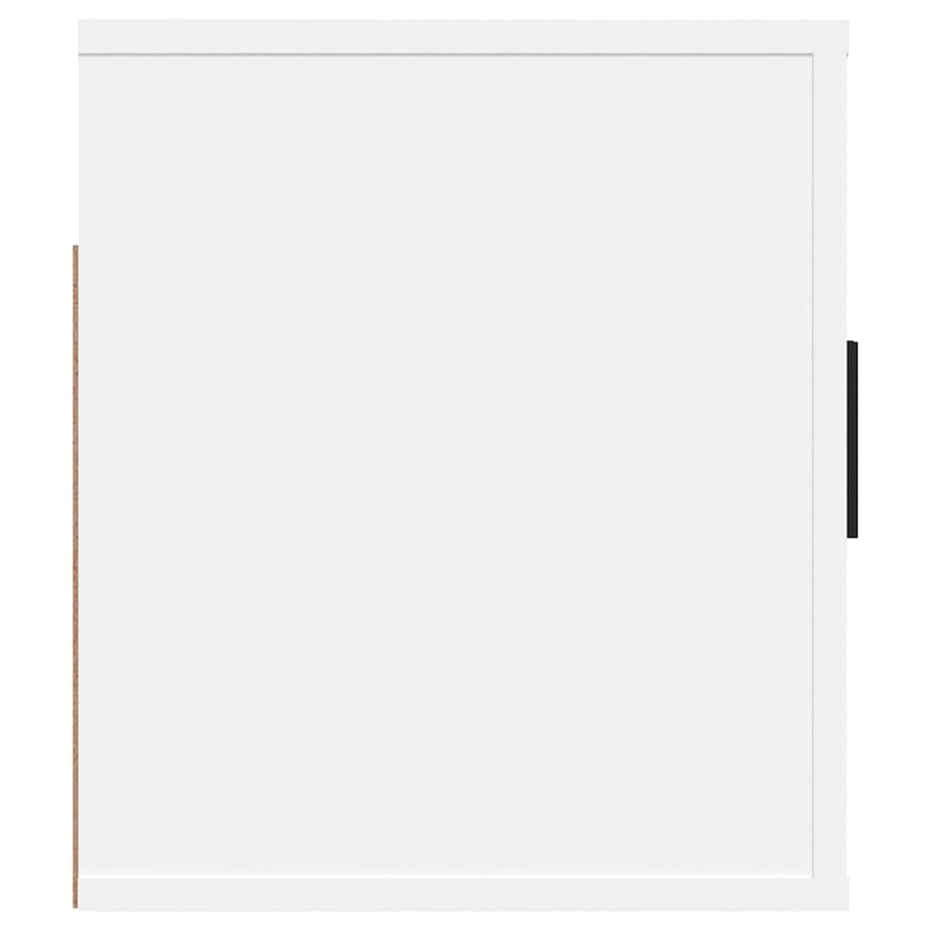 Meuble TV mural blanc 100x34,5x40 cm