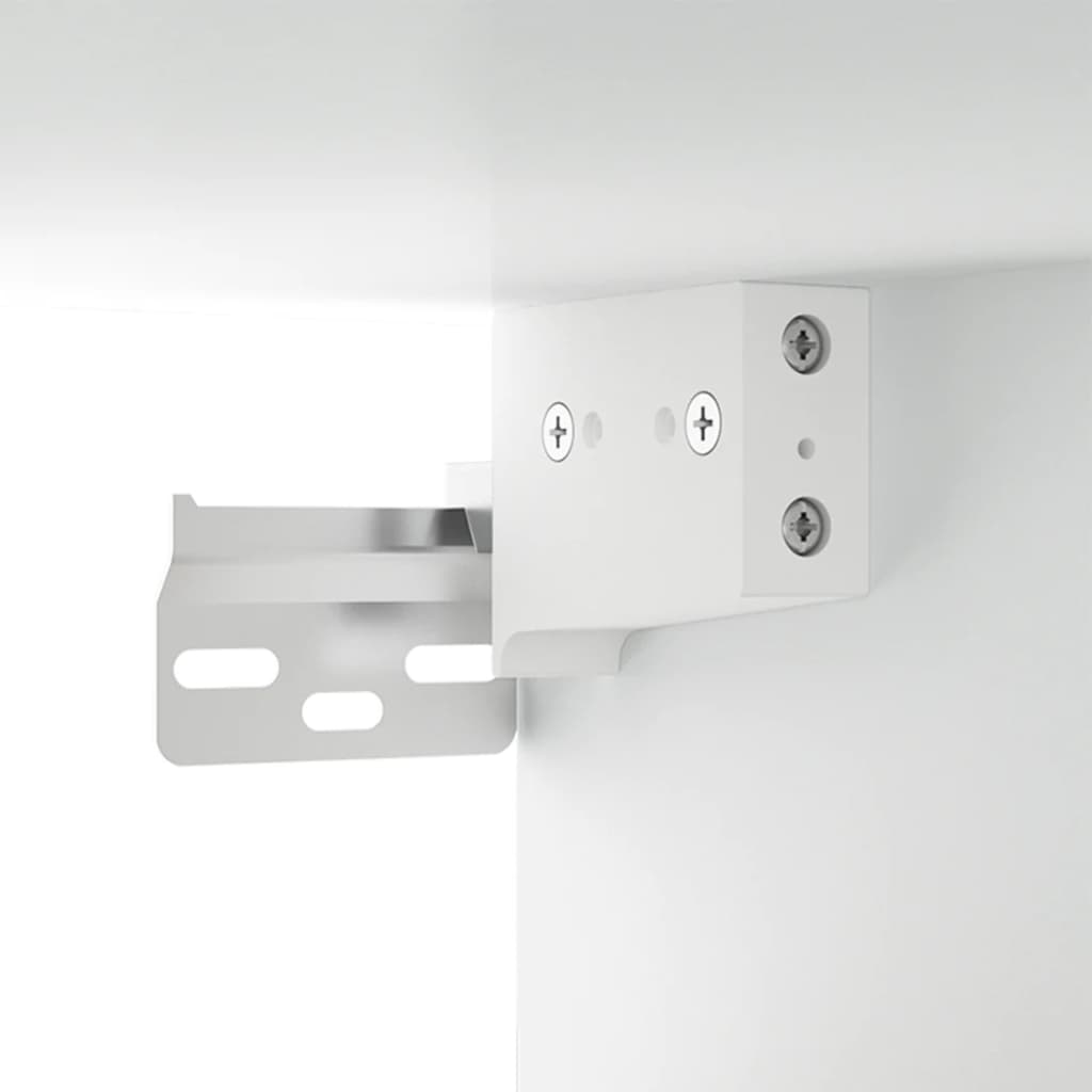 Meuble TV mural blanc 100x34,5x40 cm