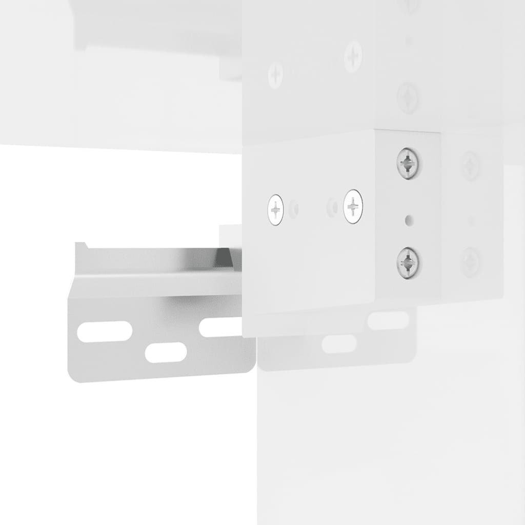 TV wall cabinet high-gloss white 40x34.5x40 cm
