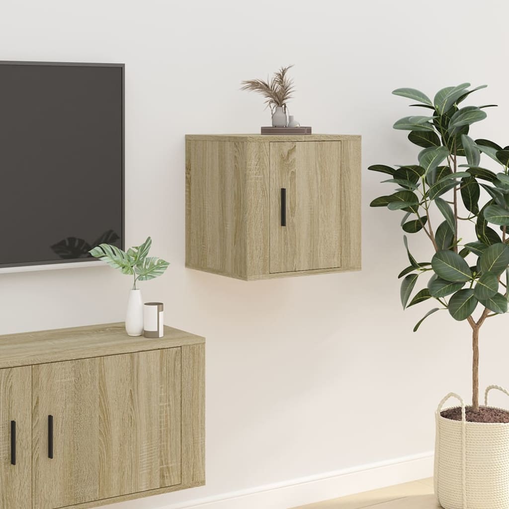 Meubles muraux TV 2 pcs. Chêne Sonoma 40x34,5x40 cm