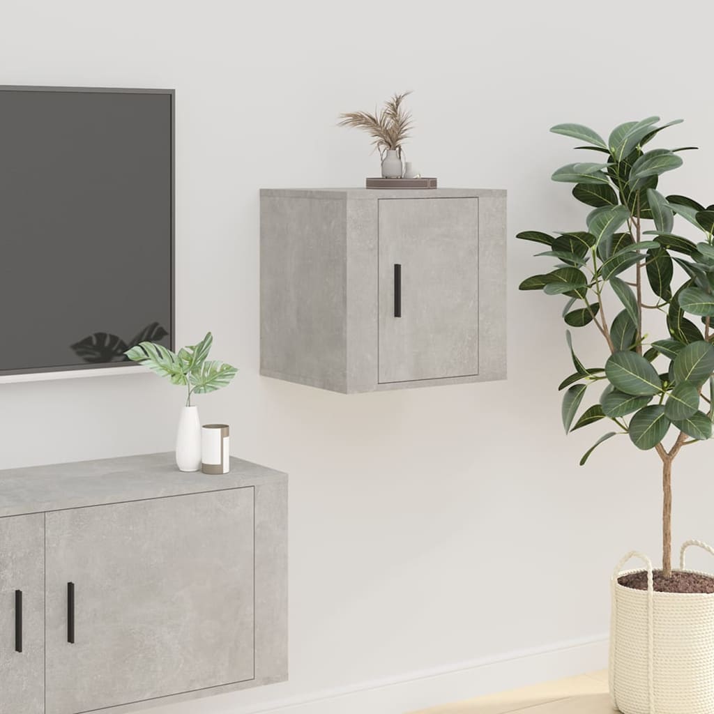 TV wall cabinet concrete grey 40x34.5x40 cm
