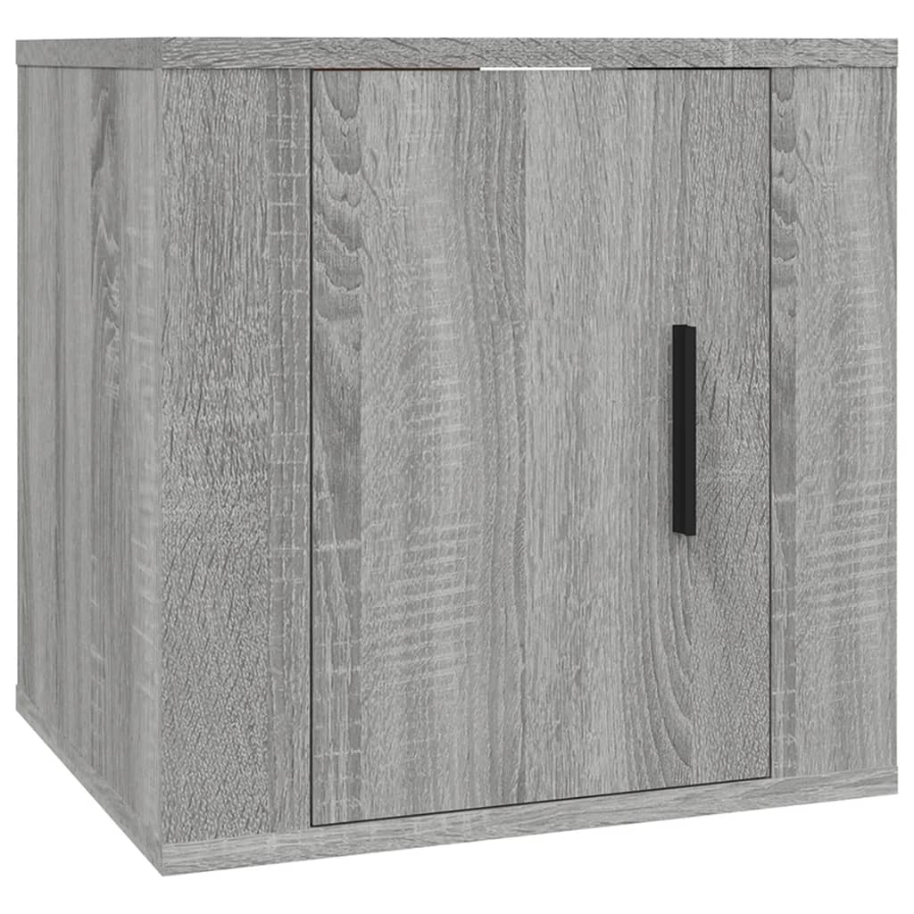 Armoires murales TV 2 pcs. Gris Sonoma 40x34,5x40 cm