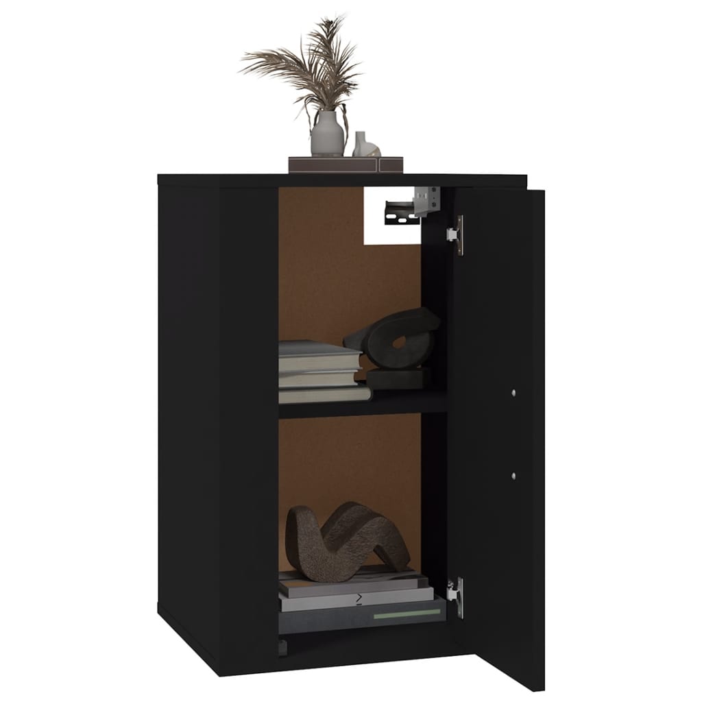 Armoires murales TV 2 pcs. Noir 40x34,5x60 cm
