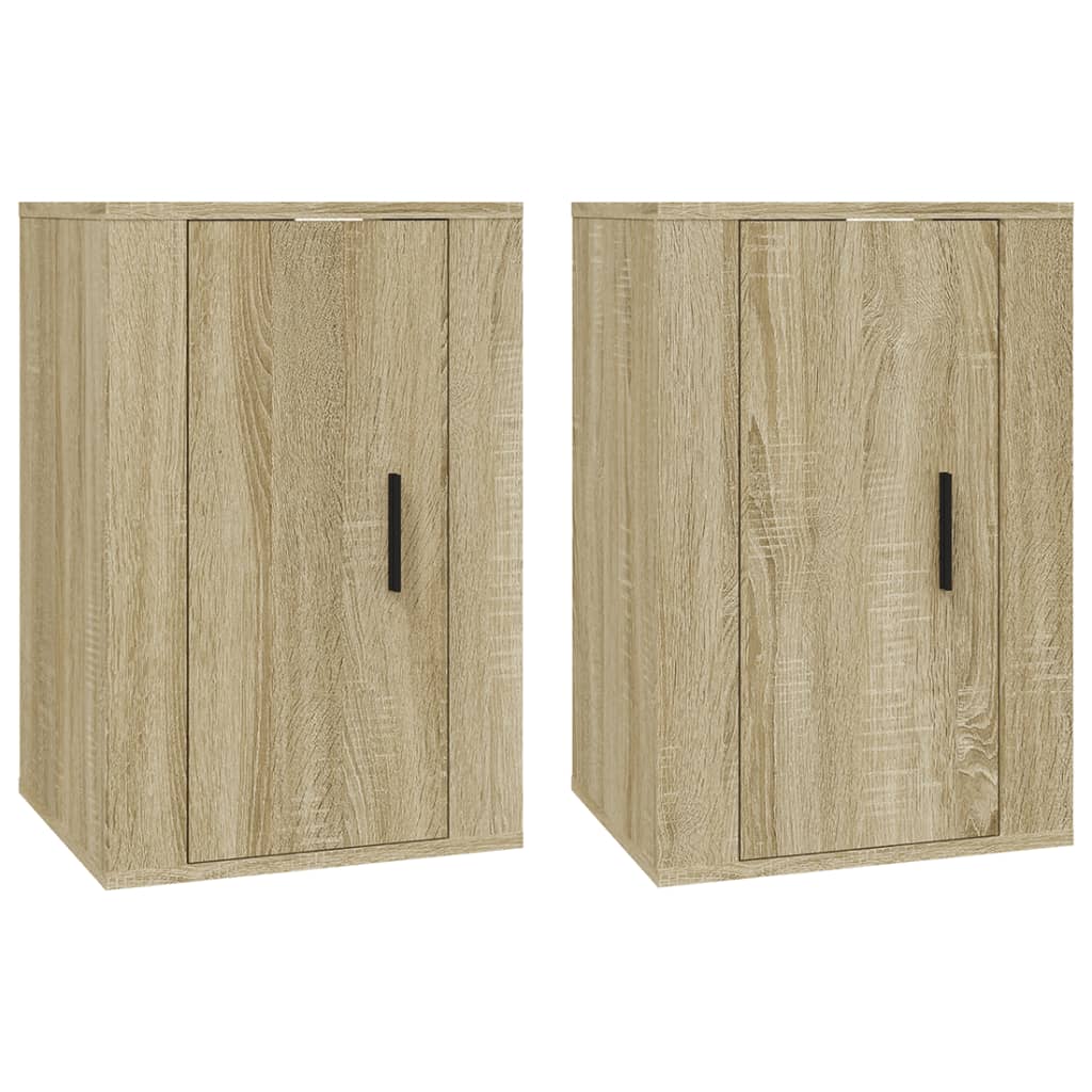 Meubles muraux TV 2 pcs. Chêne Sonoma 40x34,5x60 cm