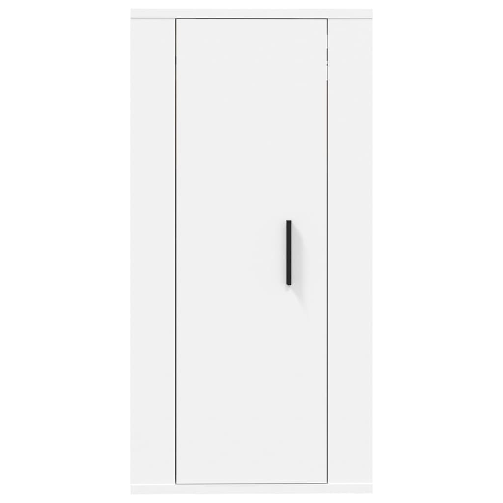 Meuble TV mural blanc 40x34,5x80 cm