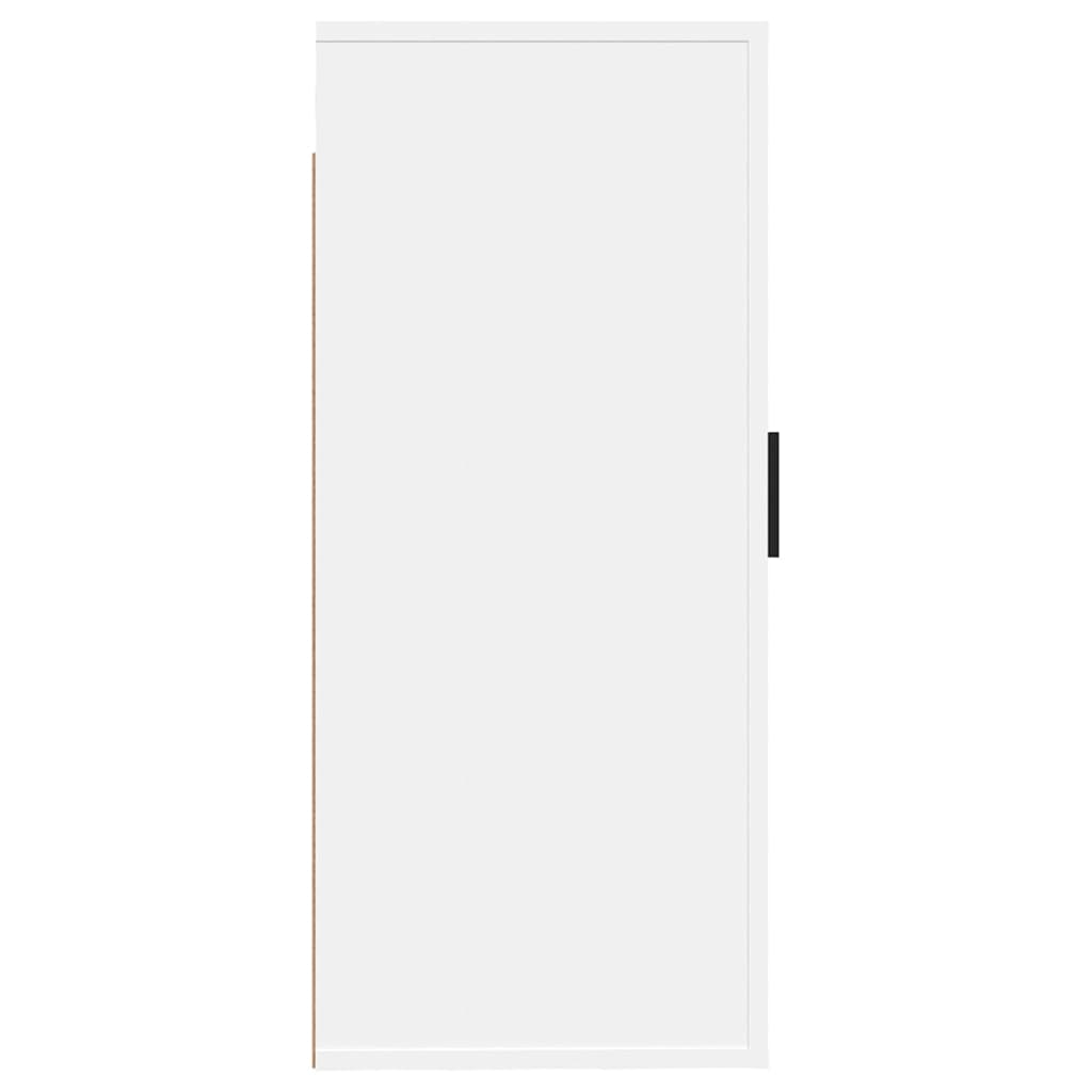 Meuble TV mural blanc 40x34,5x80 cm