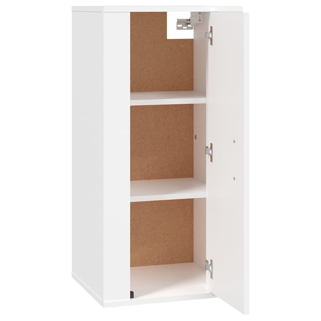 Meuble TV mural blanc 40x34,5x80 cm