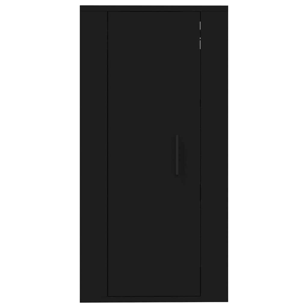 Meuble TV mural noir 40x34,5x80 cm