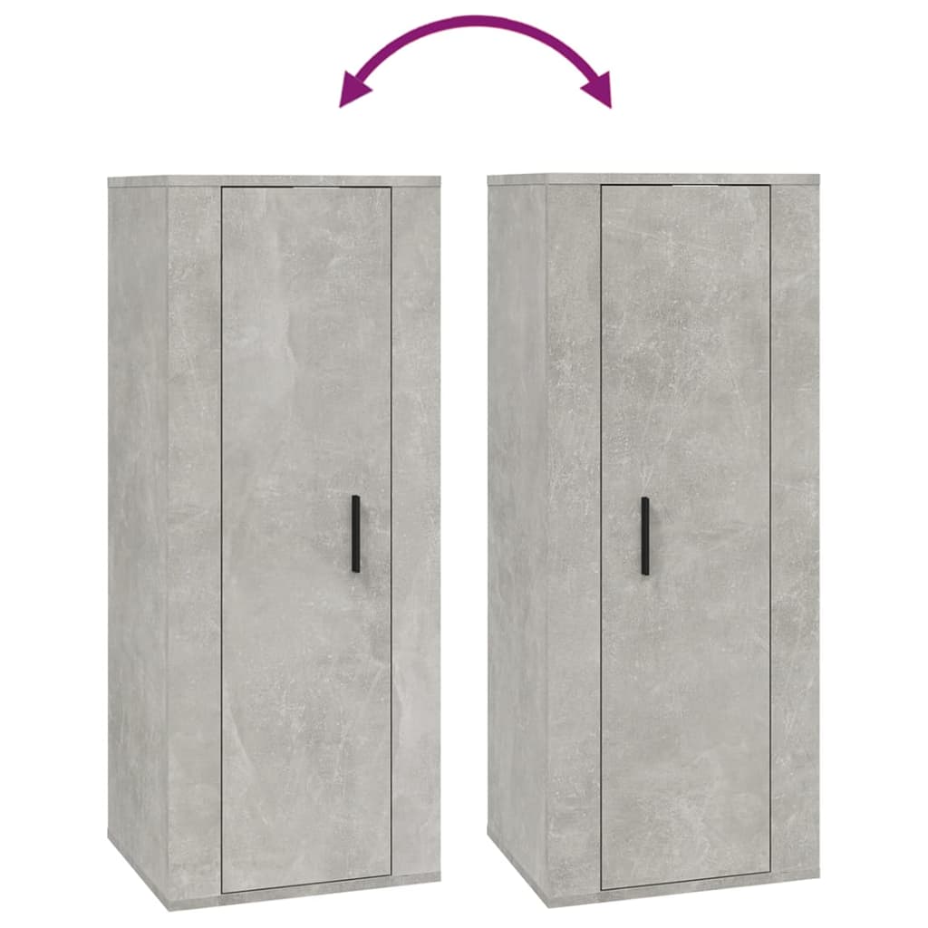 TV wall cabinet concrete grey 40x34.5x100 cm