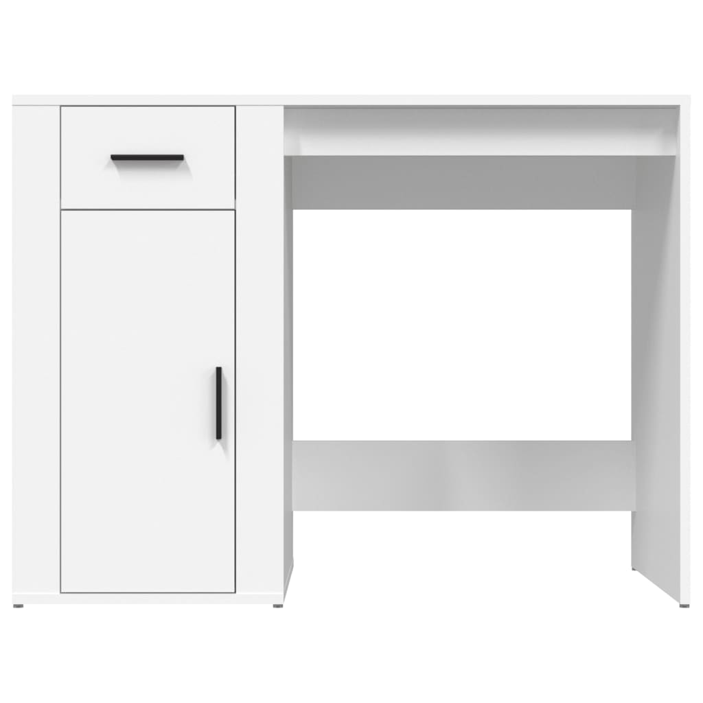 Desk White 100x49x75 cm Wood Material
