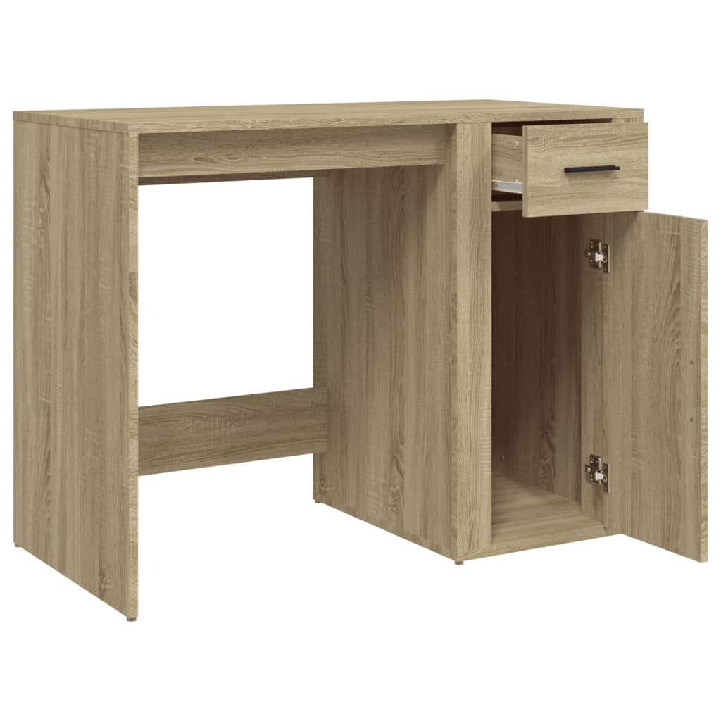 Desk Sonoma Oak 100x49x75 cm Wood Material