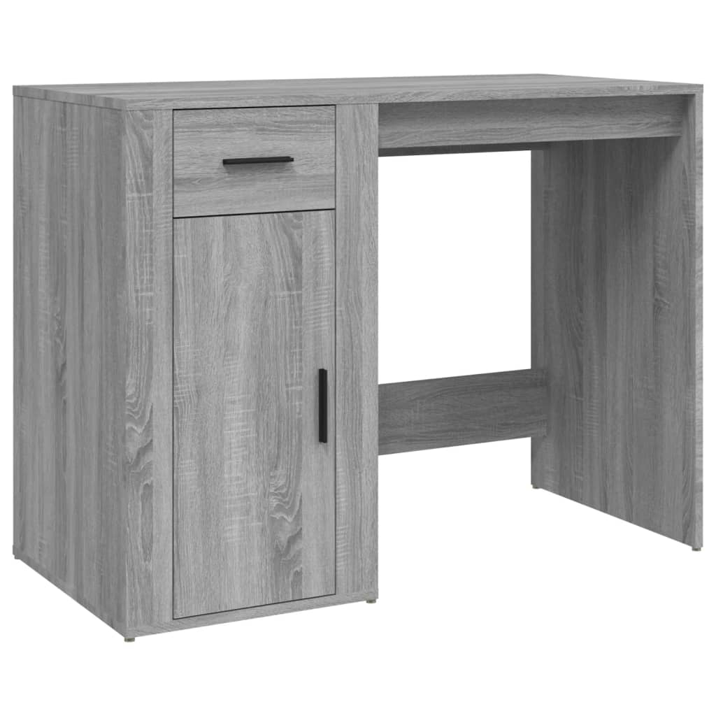 Bureau Gris Sonoma 100x49x75 cm en bois