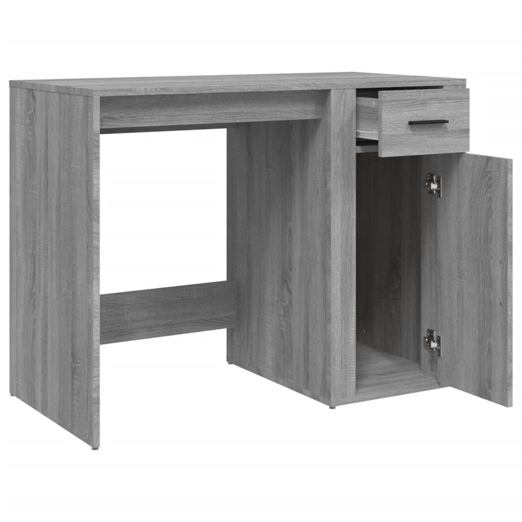 Bureau Gris Sonoma 100x49x75 cm en bois