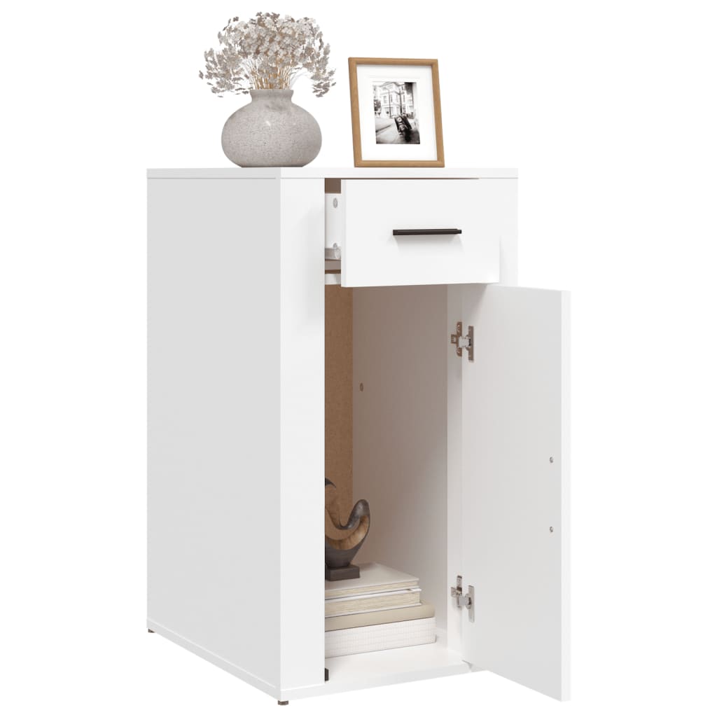Büroschrank Weiß 40x49x75 cm Holzwerkstoff
