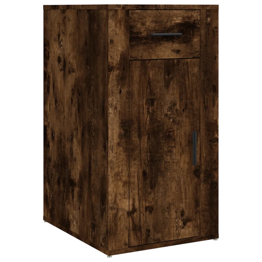 Office Cabinet Smoked Oak 40x49x75 cm Wood Material