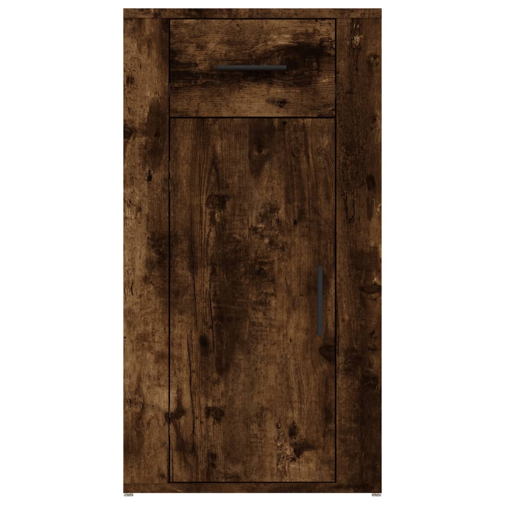 Office Cabinet Smoked Oak 40x49x75 cm Wood Material
