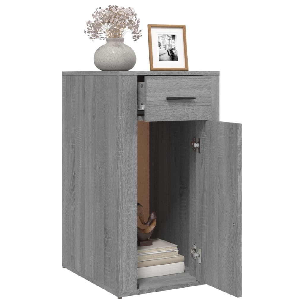 Office Cabinet Gray Sonoma 40x49x75 cm Wood Material