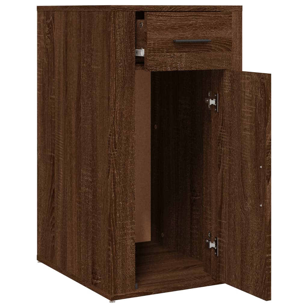 Office Cabinet Brown Oak Look 40x49x75 cm Wood Material