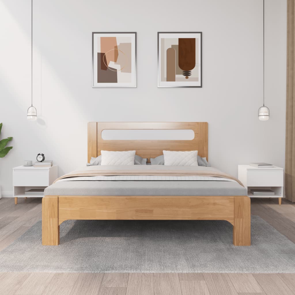 Tables de chevet 2 pcs. Blanc 50x46x50 cm en bois