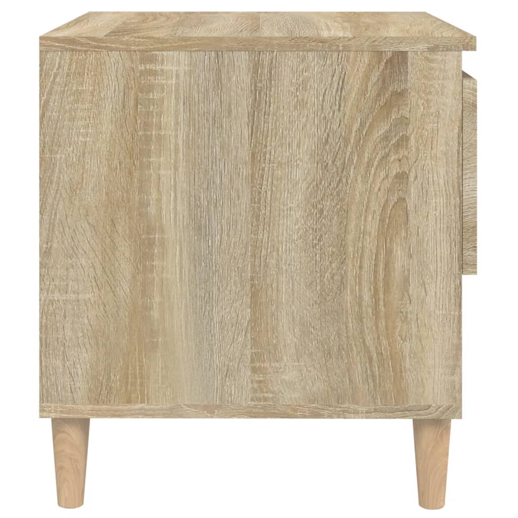 Tables de chevet 2 pcs. Chêne Sonoma 50x46x50 cm matériau bois
