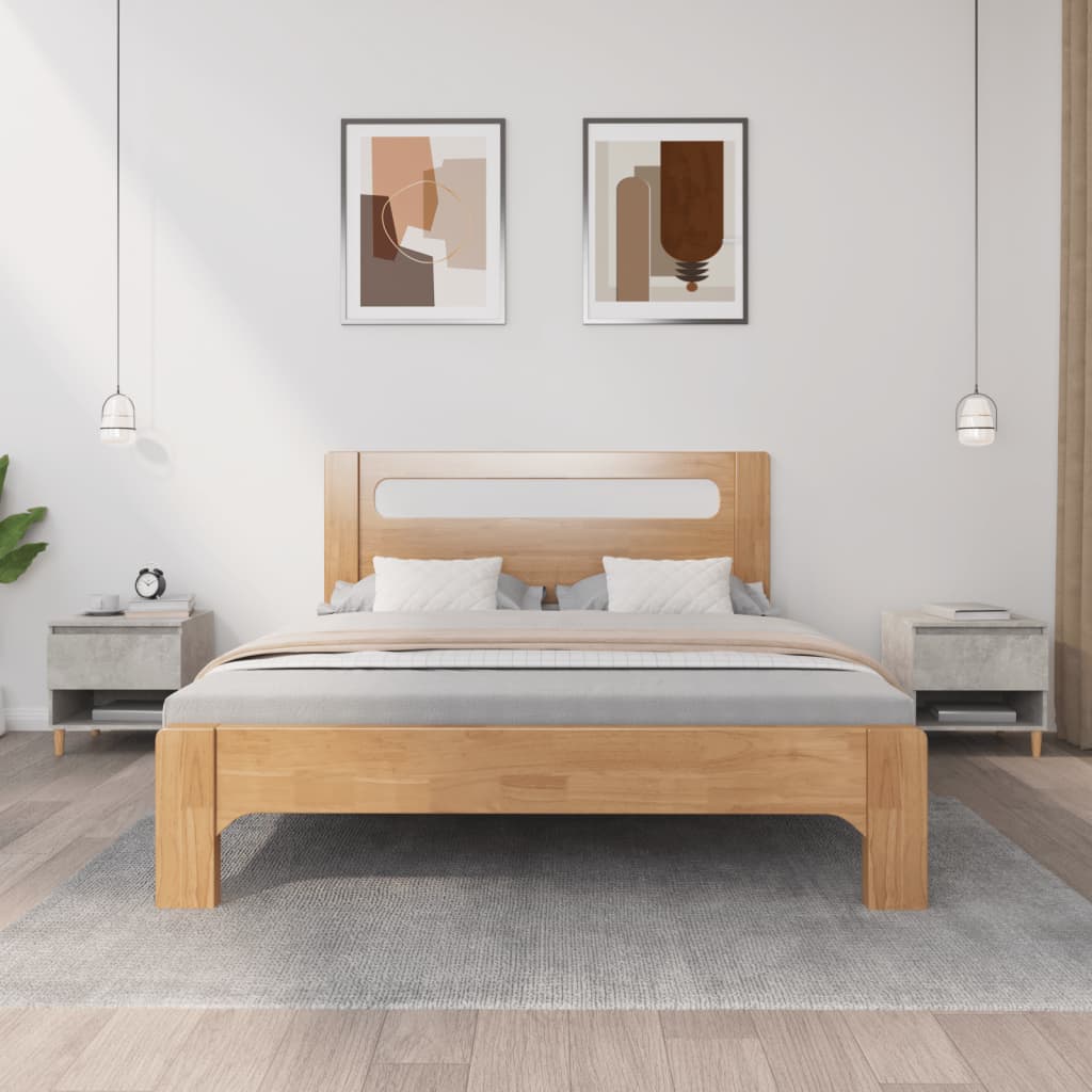 Bedside tables 2 pcs. Concrete grey 50x46x50 cm wood material