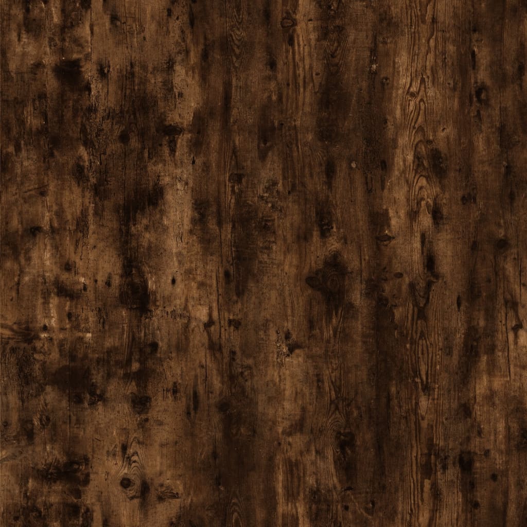 Bedside table smoked oak 50x46x50 cm wood material